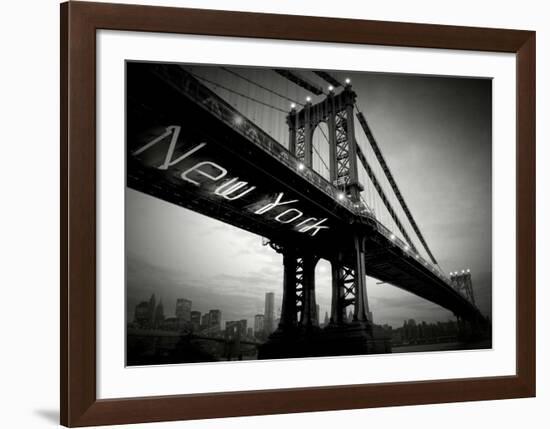 New York Bridge-Blonde Attitude-Framed Art Print