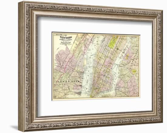 New York, Brooklyn, Jersey City, c.1891-Frederick W^ Beers-Framed Art Print