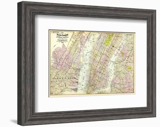 New York, Brooklyn, Jersey City, c.1891-Frederick W^ Beers-Framed Art Print