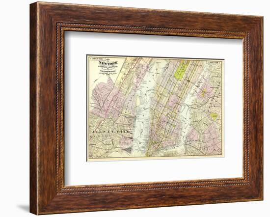 New York, Brooklyn, Jersey City, c.1891-Frederick W^ Beers-Framed Art Print