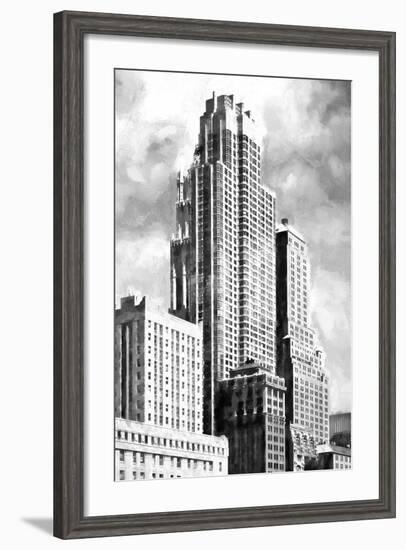 New York Building BW-Philippe Hugonnard-Framed Giclee Print