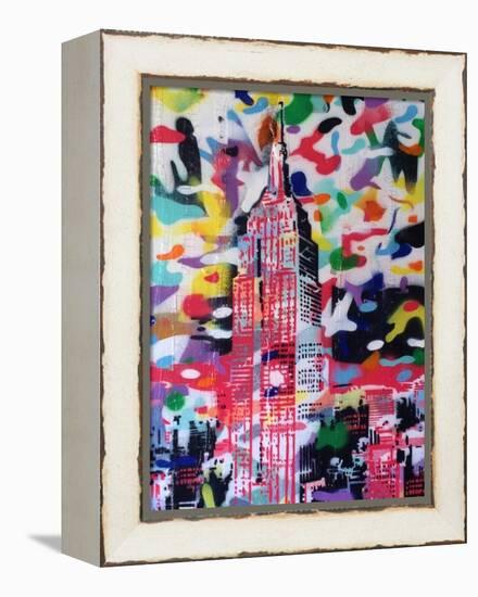 New York Camo-Abstract Graffiti-Framed Premier Image Canvas