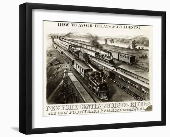 New York Central and Hudson River Railroad-null-Framed Giclee Print