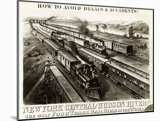 New York Central and Hudson River Railroad-null-Mounted Giclee Print
