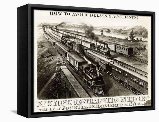 New York Central and Hudson River Railroad-null-Framed Premier Image Canvas