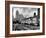 New York Central Passenger Train with a Streamlined Locomotive Leaving Chicago Station-Andreas Feininger-Framed Photographic Print