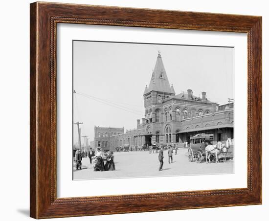 New York Central Railroad Station, Rochester, N.Y.-null-Framed Photo