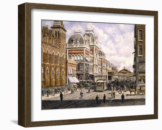 New York: Central Station-Stanton Manolakas-Framed Giclee Print