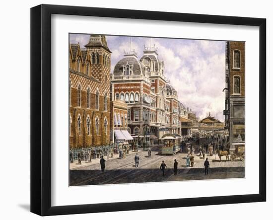 New York: Central Station-Stanton Manolakas-Framed Giclee Print