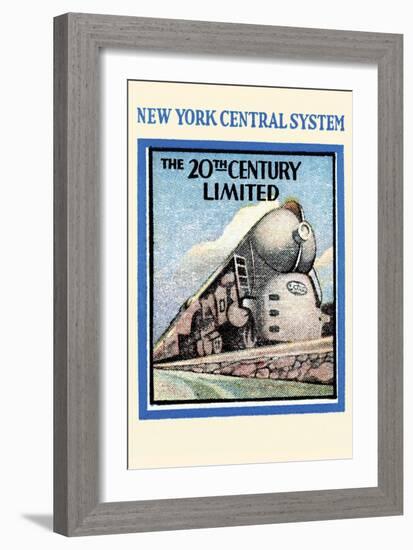 New York Central System - the 20th Century Limited-null-Framed Art Print