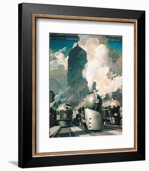 New York Central System-null-Framed Premium Giclee Print