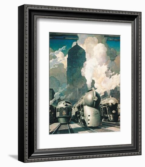 New York Central System-null-Framed Premium Giclee Print