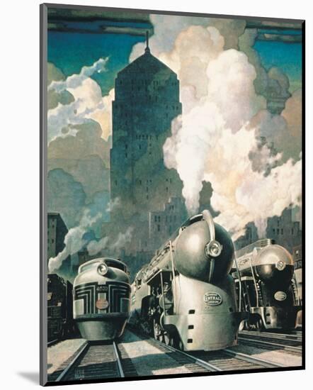 New York Central System-null-Mounted Premium Giclee Print