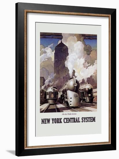 New York Central System-Leslie Ragan-Framed Art Print