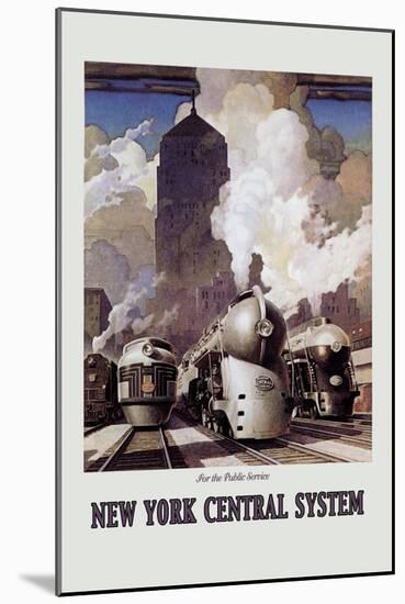 New York Central System-Leslie Ragan-Mounted Art Print