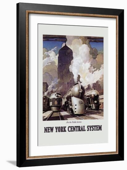 New York Central System-Leslie Ragan-Framed Art Print