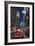 New York - Chrysler Building Street Scene-Martina Bleichner-Framed Art Print