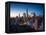 New York City - Amazing Sunrise over Central Park and Upper East Side Manhattan - Birds Eye / Aeria-dellm60-Framed Premier Image Canvas