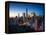 New York City - Amazing Sunrise over Central Park and Upper East Side Manhattan - Birds Eye / Aeria-dellm60-Framed Premier Image Canvas