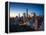 New York City - Amazing Sunrise over Central Park and Upper East Side Manhattan - Birds Eye / Aeria-dellm60-Framed Premier Image Canvas