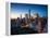 New York City - Amazing Sunrise over Central Park and Upper East Side Manhattan - Birds Eye / Aeria-dellm60-Framed Premier Image Canvas