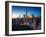 New York City - Amazing Sunrise over Central Park and Upper East Side Manhattan - Birds Eye / Aeria-dellm60-Framed Photographic Print