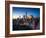 New York City - Amazing Sunrise over Central Park and Upper East Side Manhattan - Birds Eye / Aeria-dellm60-Framed Photographic Print