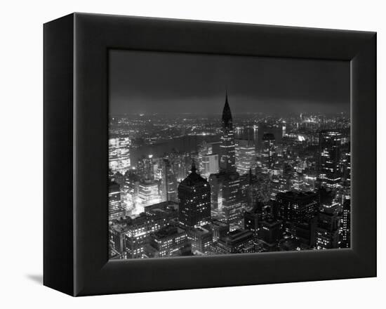 New York City at Night-Bettmann-Framed Premier Image Canvas