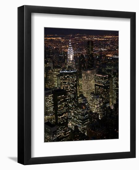 New York City at Night-Felipe Rodriguez-Framed Photographic Print