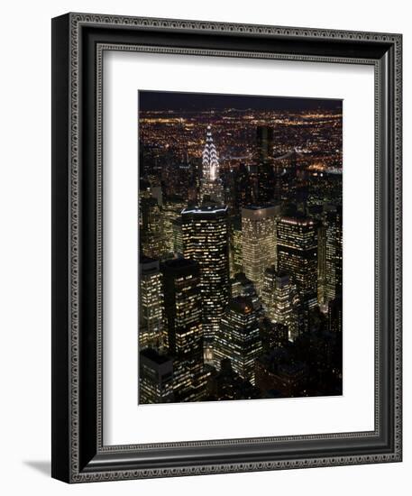 New York City at Night-Felipe Rodriguez-Framed Photographic Print