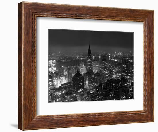 New York City at Night-Bettmann-Framed Photographic Print