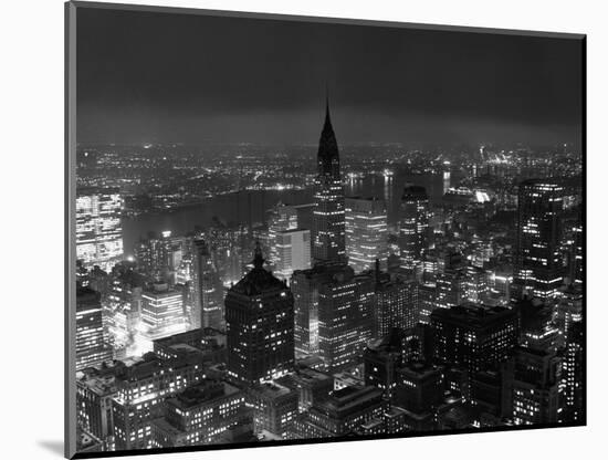 New York City at Night-Bettmann-Mounted Photographic Print