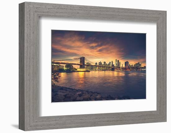 New York City at Sunset-dellm60-Framed Photographic Print