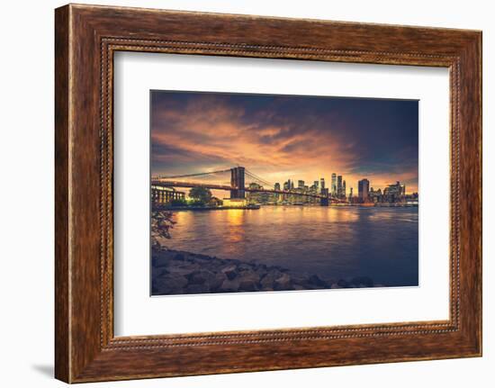 New York City at Sunset-dellm60-Framed Photographic Print