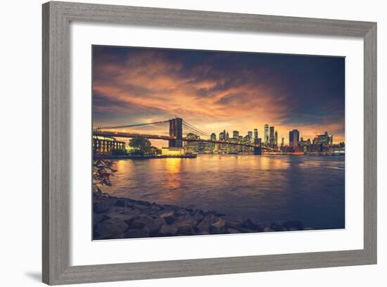 New York City at Sunset-dellm60-Framed Photographic Print