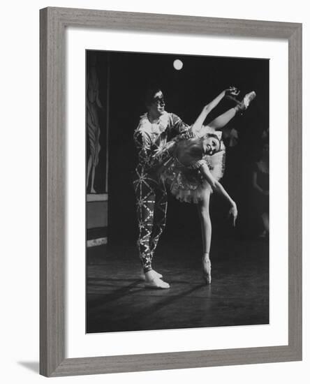 New York City Ballet Company Stars Edward Villella and Patricia Mcbride Performing "Harlequinade"-Bill Eppridge-Framed Premium Photographic Print