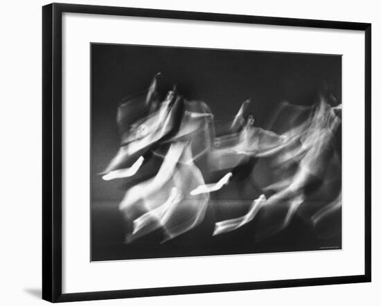 New York City Ballet Dancers Rehearsing for Production of Symphony in Three Movements-Gjon Mili-Framed Premium Photographic Print