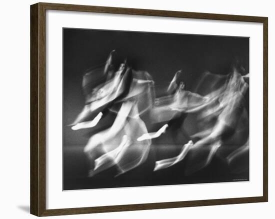 New York City Ballet Dancers Rehearsing for Production of Symphony in Three Movements-Gjon Mili-Framed Premium Photographic Print