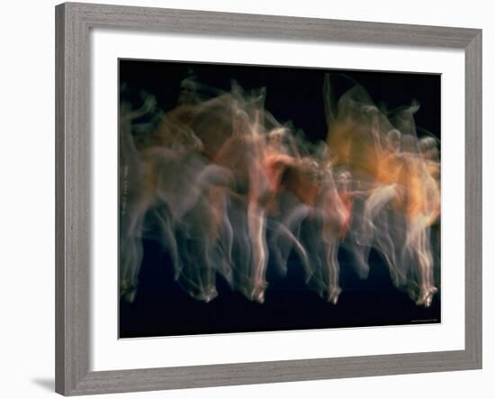 New York City Ballet Performing Dumbarton Oaks-Gjon Mili-Framed Photographic Print