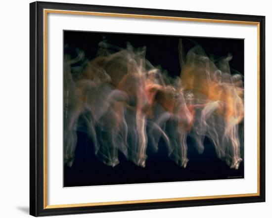 New York City Ballet Performing Dumbarton Oaks-Gjon Mili-Framed Photographic Print