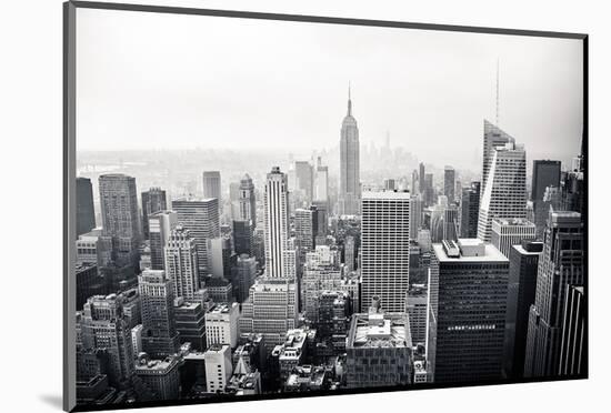 New York City Black and White-null-Mounted Art Print