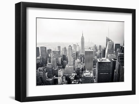 New York City Black and White-null-Framed Art Print