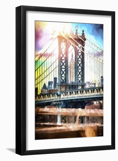 New York City Bridge II-Philippe Hugonnard-Framed Giclee Print