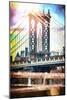 New York City Bridge II-Philippe Hugonnard-Mounted Giclee Print