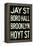 New York City Brooklyn Jay St Vintage Subway RetroMetro-null-Framed Stretched Canvas