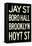 New York City Brooklyn Jay St Vintage Subway RetroMetro-null-Framed Stretched Canvas