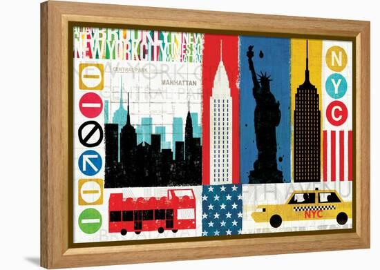 New York City Experience-Mo Mullan-Framed Stretched Canvas