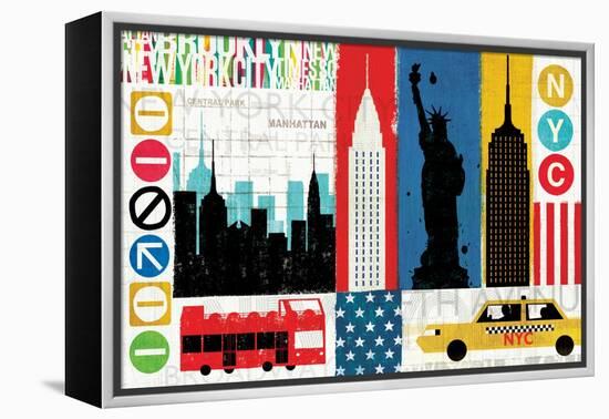 New York City Experience-Mo Mullan-Framed Stretched Canvas