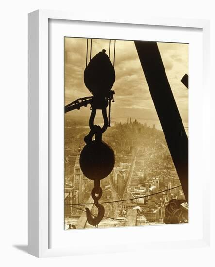 New York City from the Empire State Building, 1931-Lewis Wickes Hine-Framed Giclee Print