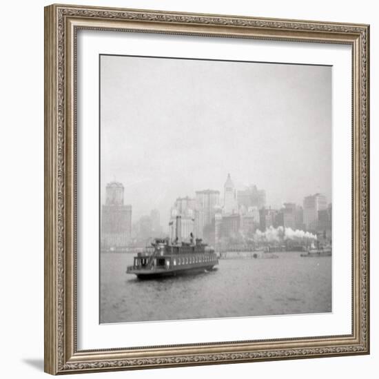 New York City from the River, USA, 20th Century-J Dearden Holmes-Framed Photographic Print